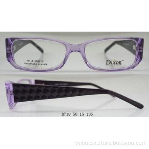 Clear And White Acetate Optical Frames For Ladies In Fashio